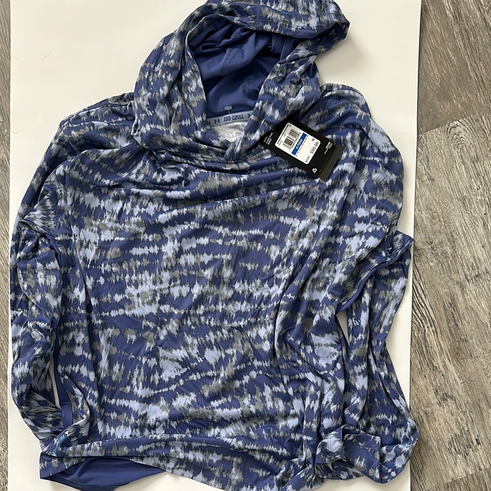 Under armour  Blue and Gray Patterned Hoodie sports